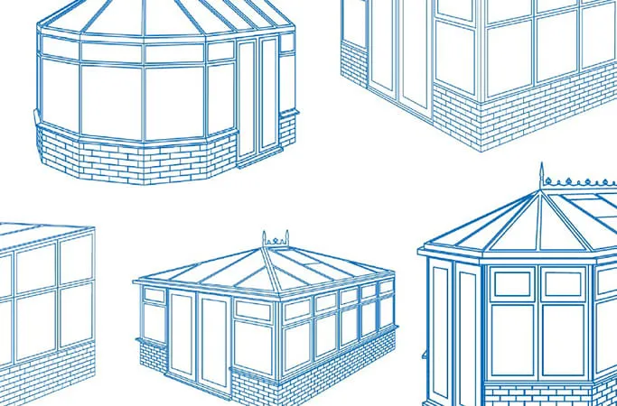 Everest conservatory designs in blue