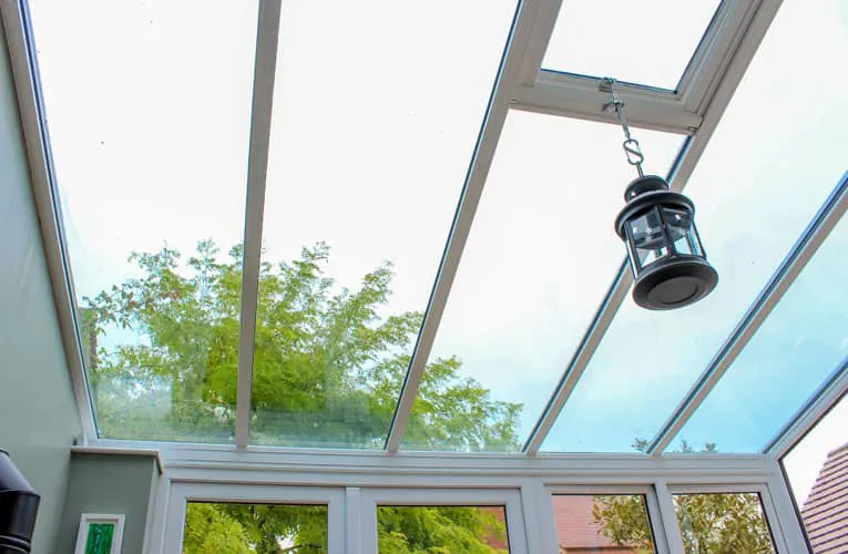 Everest conservatory skylight with black lantern