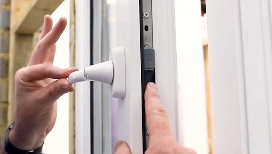 Person operating Everest conservatory window lock