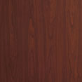 Rich brown wood grain finish