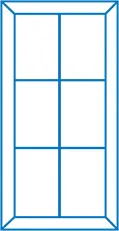 Everest conservatory window design with four panes