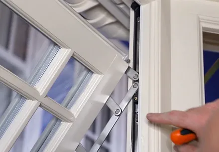 Everest conservatory window hinge detail