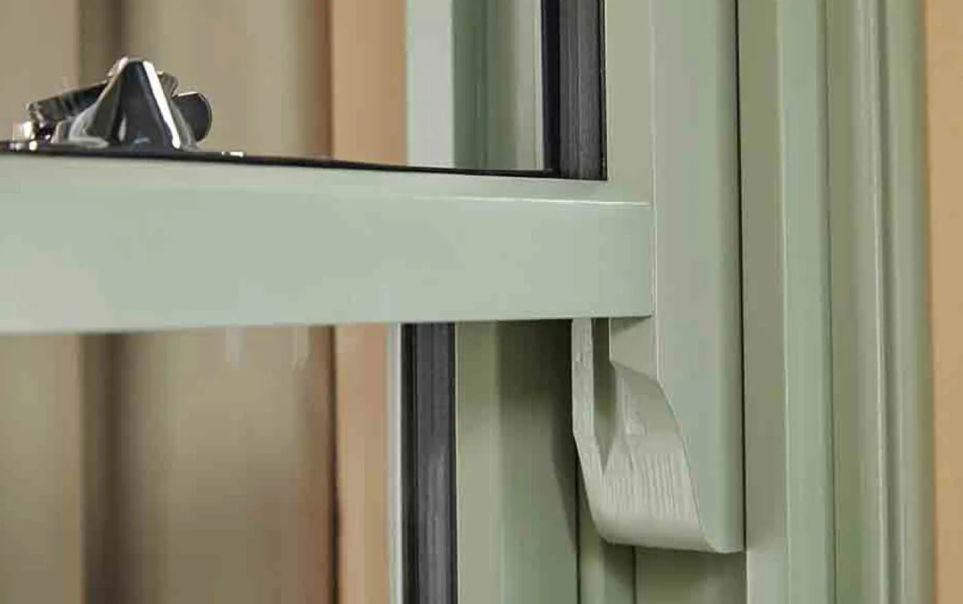 Everest conservatory window detail light sage green