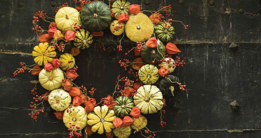 Halloween door decorations - halloween wreath