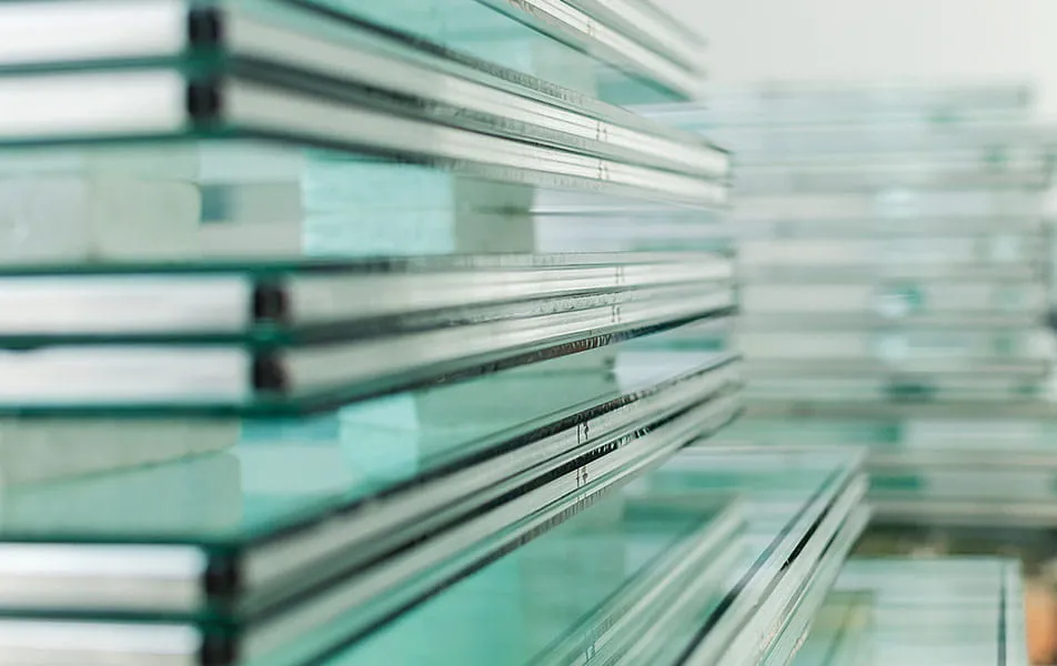 Stacked glass sheets for Everest conservatory