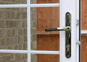 Everest conservatory door with chrome handle