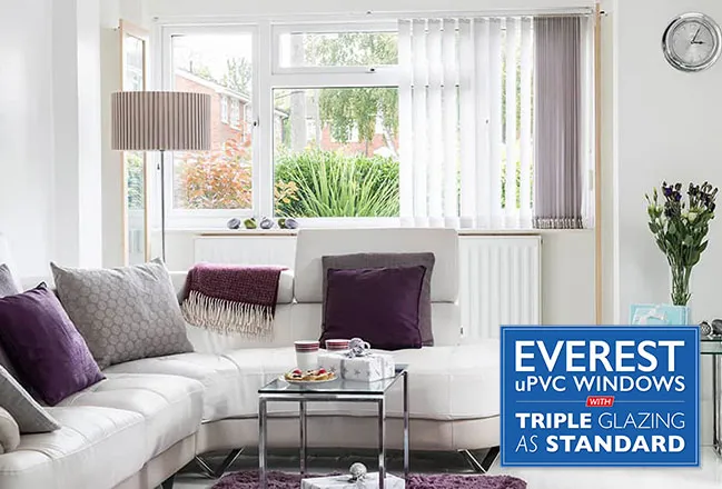 Everest conservatory uPVC windows triple glazing